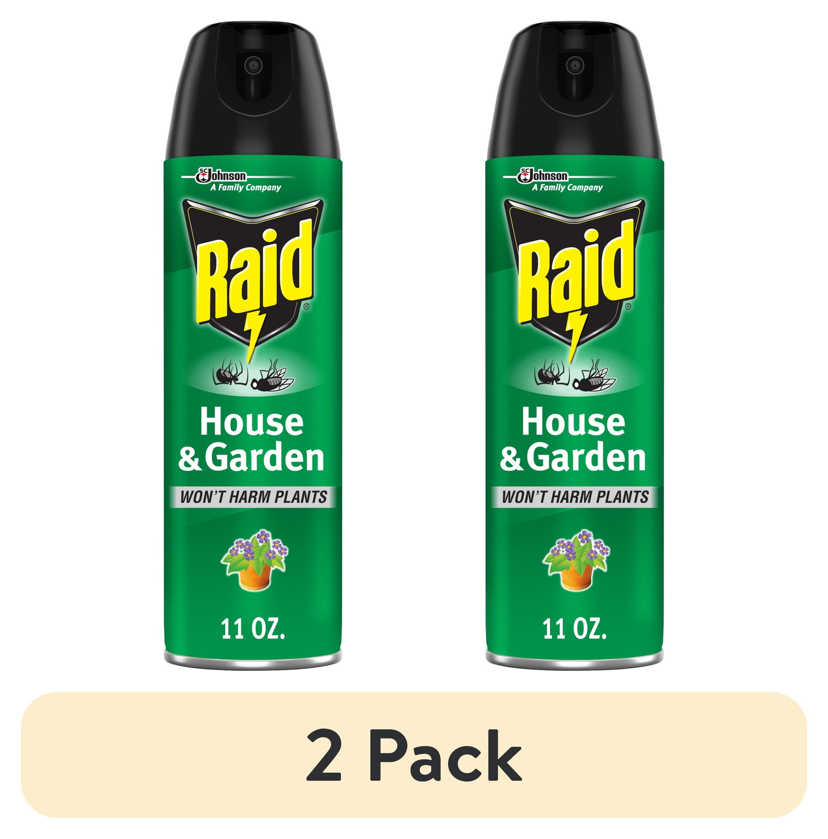 (2 pack) Raid House & Garden Indoor Flying Insect Killer without