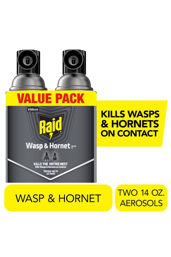 Killer 33 Outdoor Wasp and Hornet Insecticide Value Pack, 14 oz, 2 Count
