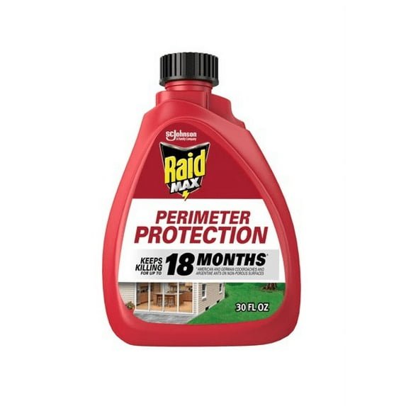 Raid MAX Perimeter Protection, Auto Trigger Refill, Kills Cockroaches and Ants, 30 oz (Pack of 12)