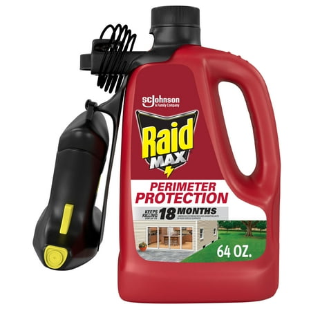 Raid MAX Perimeter Protection Bug Killer, Auto Trigger, 64 oz