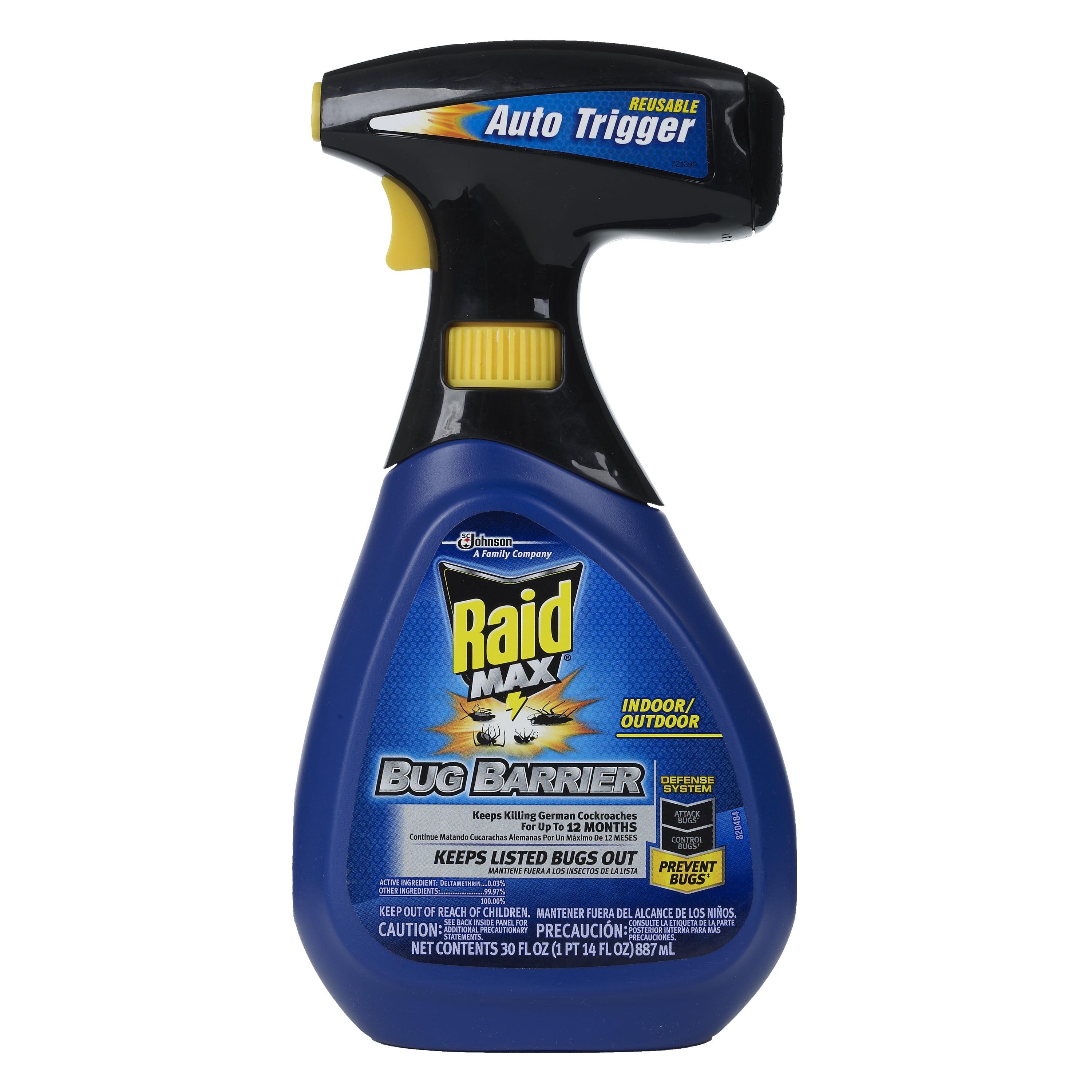 Raid Max Bug Barrier Trigger Starter Kit, 30 Fl Oz