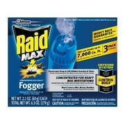 Raid Max Fogger Bug Fogger Refill - Indoor Pesticide - 3 Count, 2.1 oz — Residential Use, Standard Application