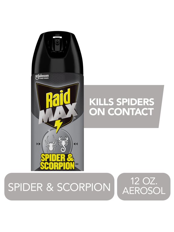 Max Spider & Scorpion Killer, Indoor & Outdoor 12 Week Bug Control Spray, 12 oz