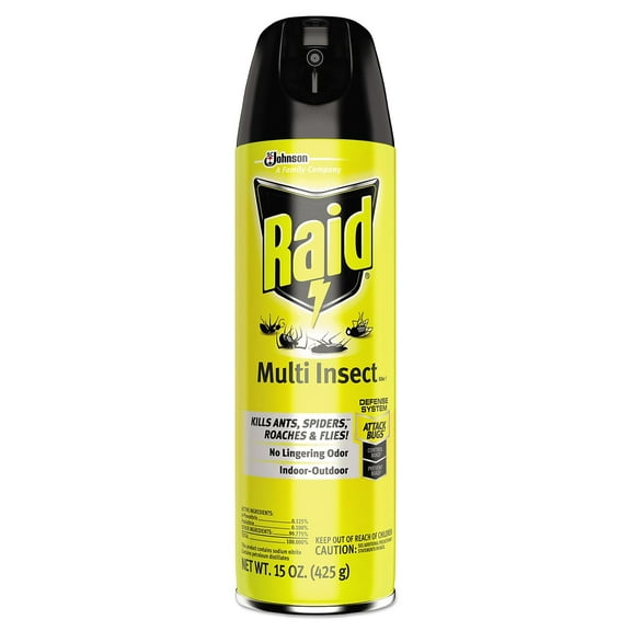 Raid Multi Insect Killer 15 oz Aerosol Can 12/Carton (SJN300819)