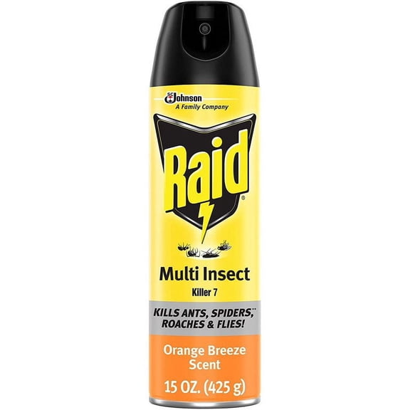 Raid Multi Insect Killer, Orange Breeze, 15 oz (Pack of 12)