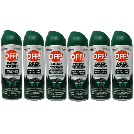 Raid Off Deep Woods Insect Repellent, 6 Oz, 6 Pack