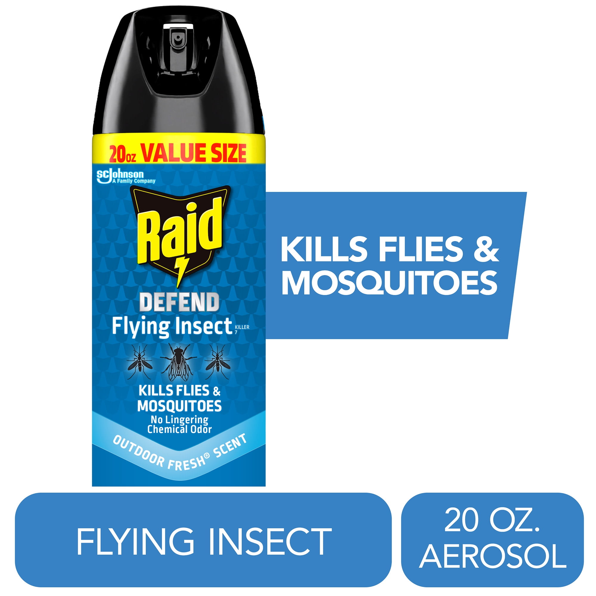 Raid Defend Flying Insect Killer 7, Flying Insect Spray Can
