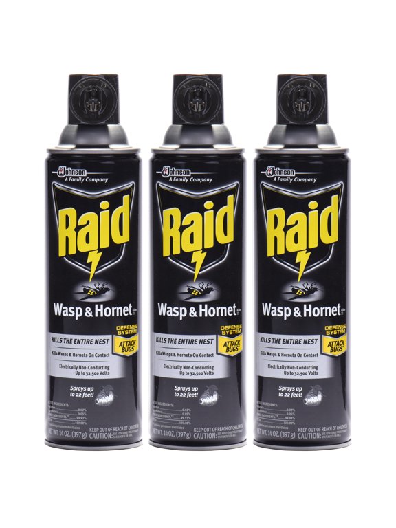 Wasp & Hornet Insect Killer 33 Bug Spray, 14 oz, 3 Count