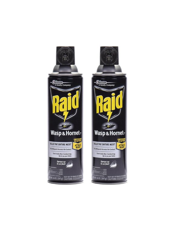 Wasp & Hornet Killer Spray - Bug Killer - 2 Pack, 14 oz Each