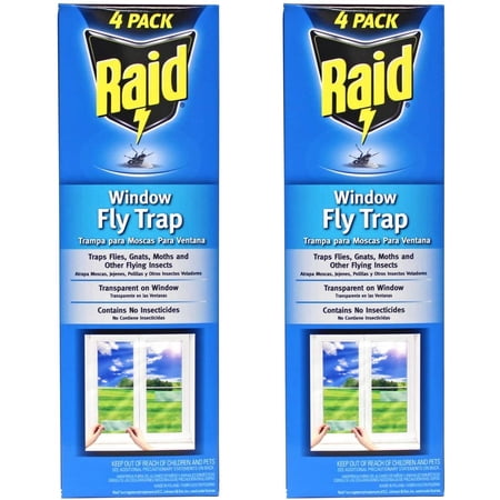 Raid Indoor & Outdoor Flying Insects Trap & Killer, 2 Count