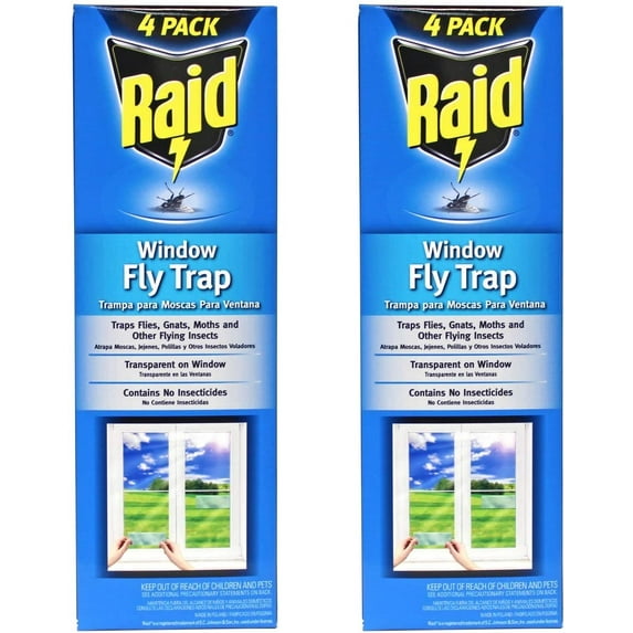Raid Indoor & Outdoor Flying Insects Trap & Killer, 2 Count
