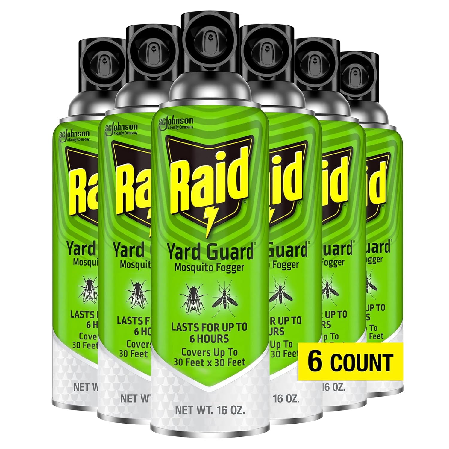 Raid Yard Guard Mosquito Fogger 16 OZ (Pack - 6)