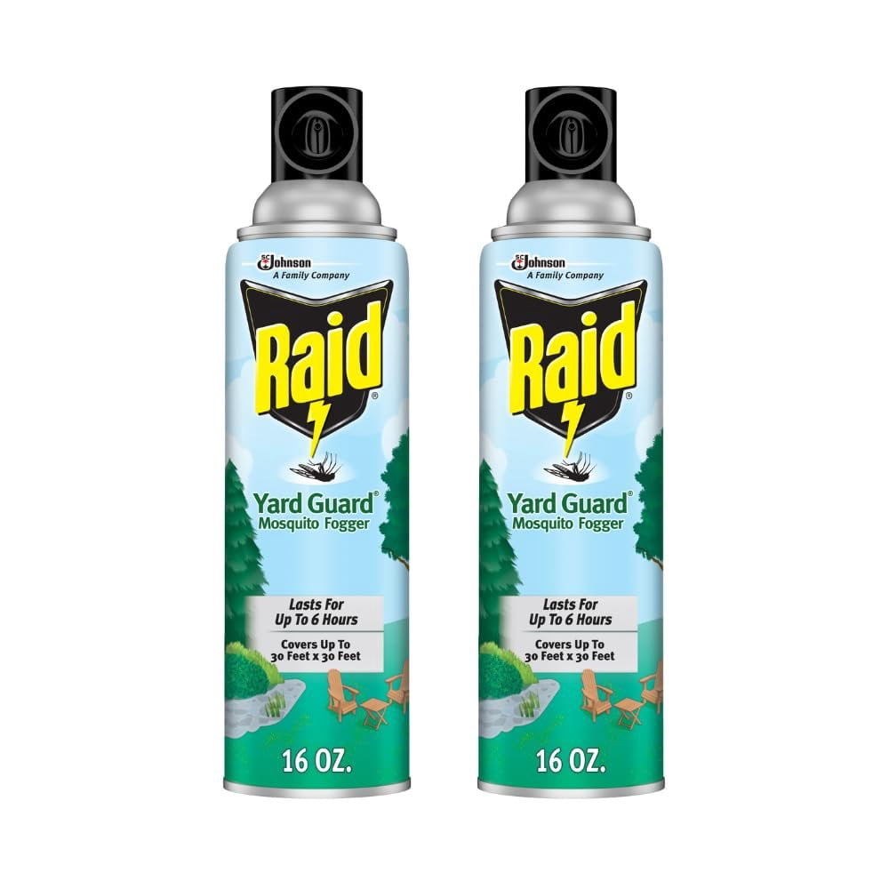 Raid Guard Raid, Yard Guard Mosquito Fogger Spray, 2 Count 16 Ounce - Walmart.com