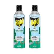 Raid Yard Guard Mosquito Fogger Spray - Outdoor Insecticide - 2 Count, 16 Ounce   Residential Use, Standard Application