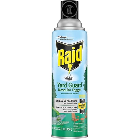 12-pack Raid Yard Guard Fogger Aerosol Spray - Outdoor Pest Control - 12 Pack, 16 oz — Residential Use, Standard Application