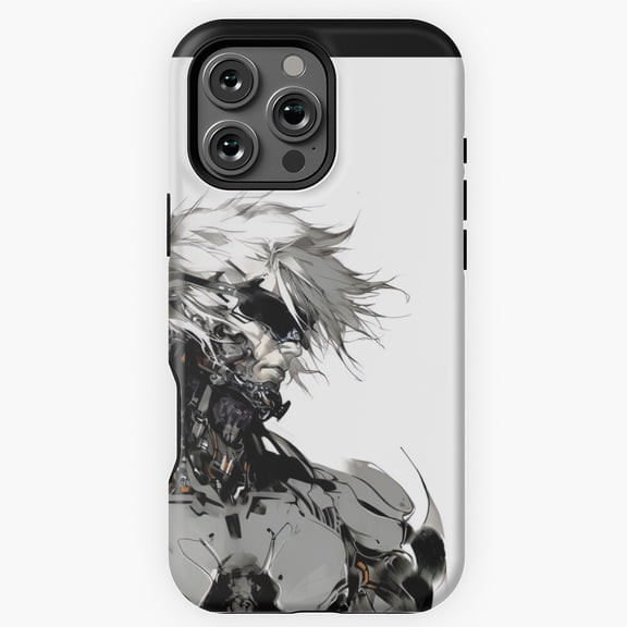 Raiden Art Metal Gear Solid Rising Phone Case for iPhone 16 15 14 13 12 11 Pro Max
