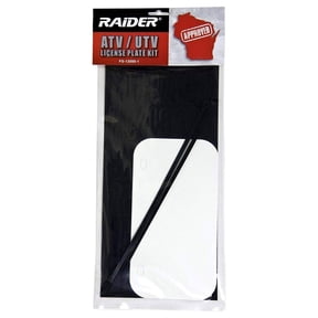 Raider ATV / UTV Wisconsin License Plate Kit With Numbers And Letters Included (7.5 in X 4 in)