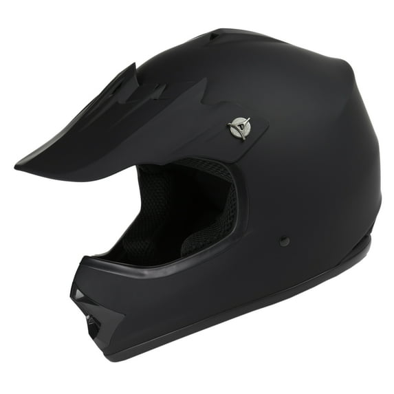 Raider GX3 Motocross ATV Off-Road Youth Helmet DOT Approved - Matte Black - YM