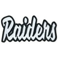 thumbnail image 1 of Raiders Football Embroidered Sew/Iron On Patch 4.1" x 1.9", 1 of 1