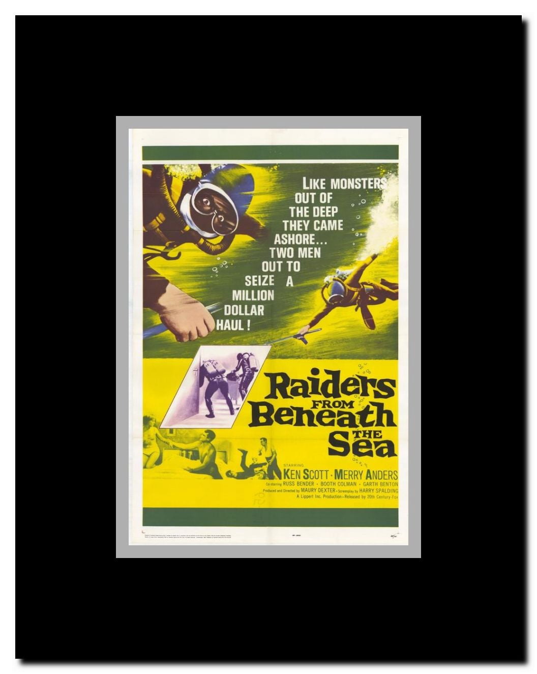 Raiders From Beneath the Sea Framed Movie Poster