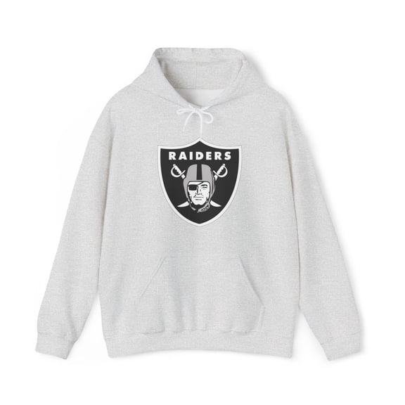 Raiders Las Vegas Football Oakland Los Angeles Raider Nation Hoodie 5 Colors - Ash / XL