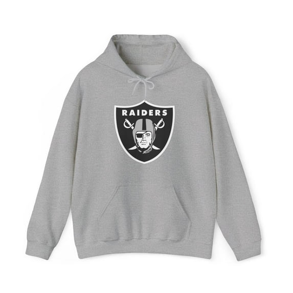 Raiders Las Vegas Football Oakland Los Angeles Raider Nation Hoodie 5 Colors - Sport Grey / 4XL