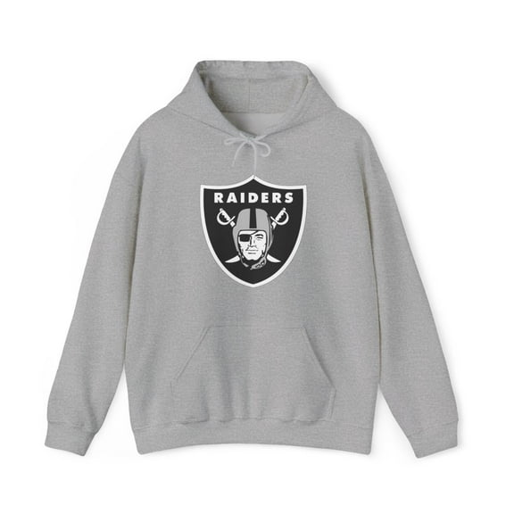 Raiders Las Vegas Football Oakland Los Angeles Raider Nation Hoodie 5 Colors - Sport Grey / XL