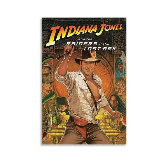 Raiders of The Lost Ark Poster American 80s Movie Home Decor Poster Wall Art Hanging Picture Print Bedroom Decorative Painting Posters Room Aesthetic 24x36inch(60x90cm)