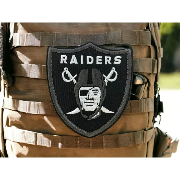 Raiders Oakland Embroidered Hook & Loop Patch Jeans Clothing Tactical Applique
