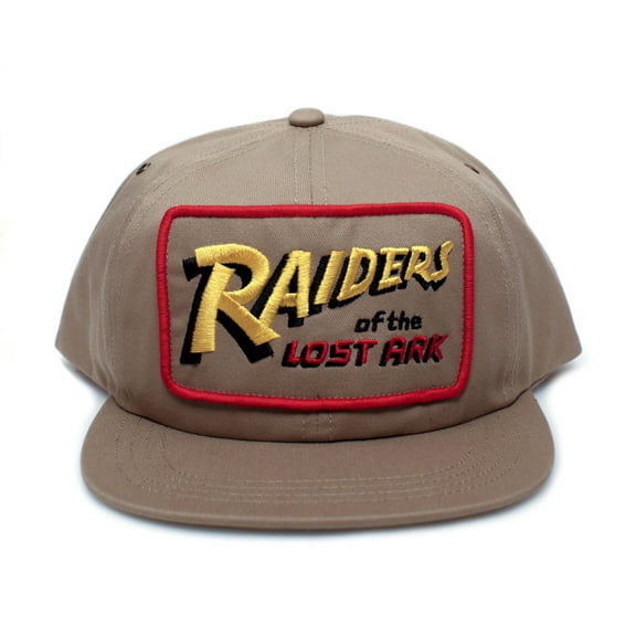 Raiders of The Lost Ark Flat Bill Hat Movie Crew Cap Adult Khaki