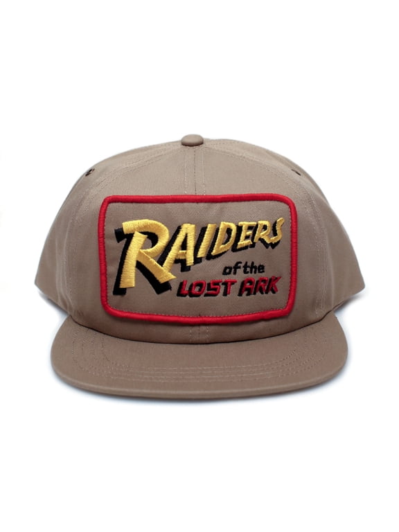 Raiders of The Lost Ark Flat Bill Hat Movie Crew Cap Adult Khaki