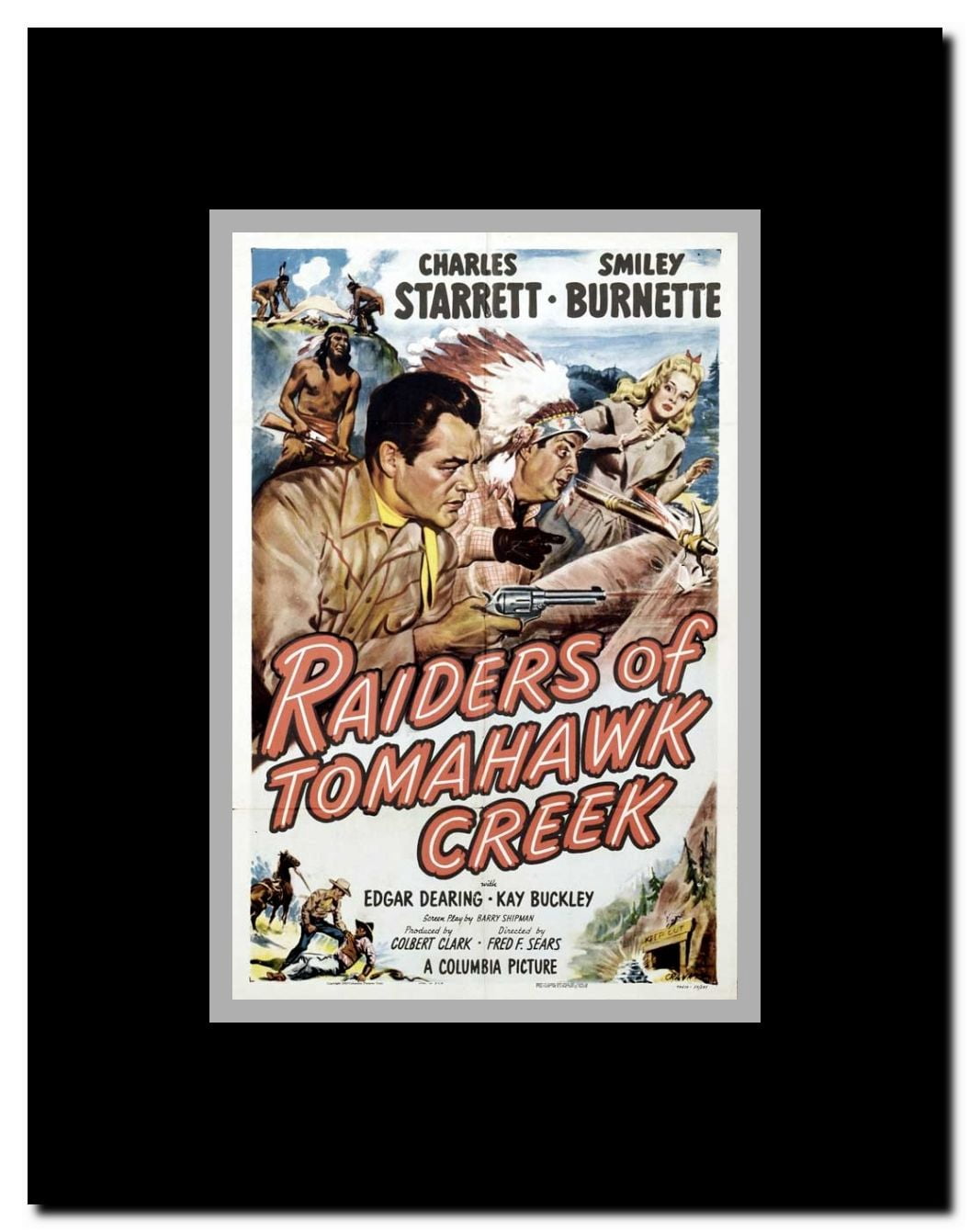 Raiders of Tomahawk Creek Framed Movie Poster