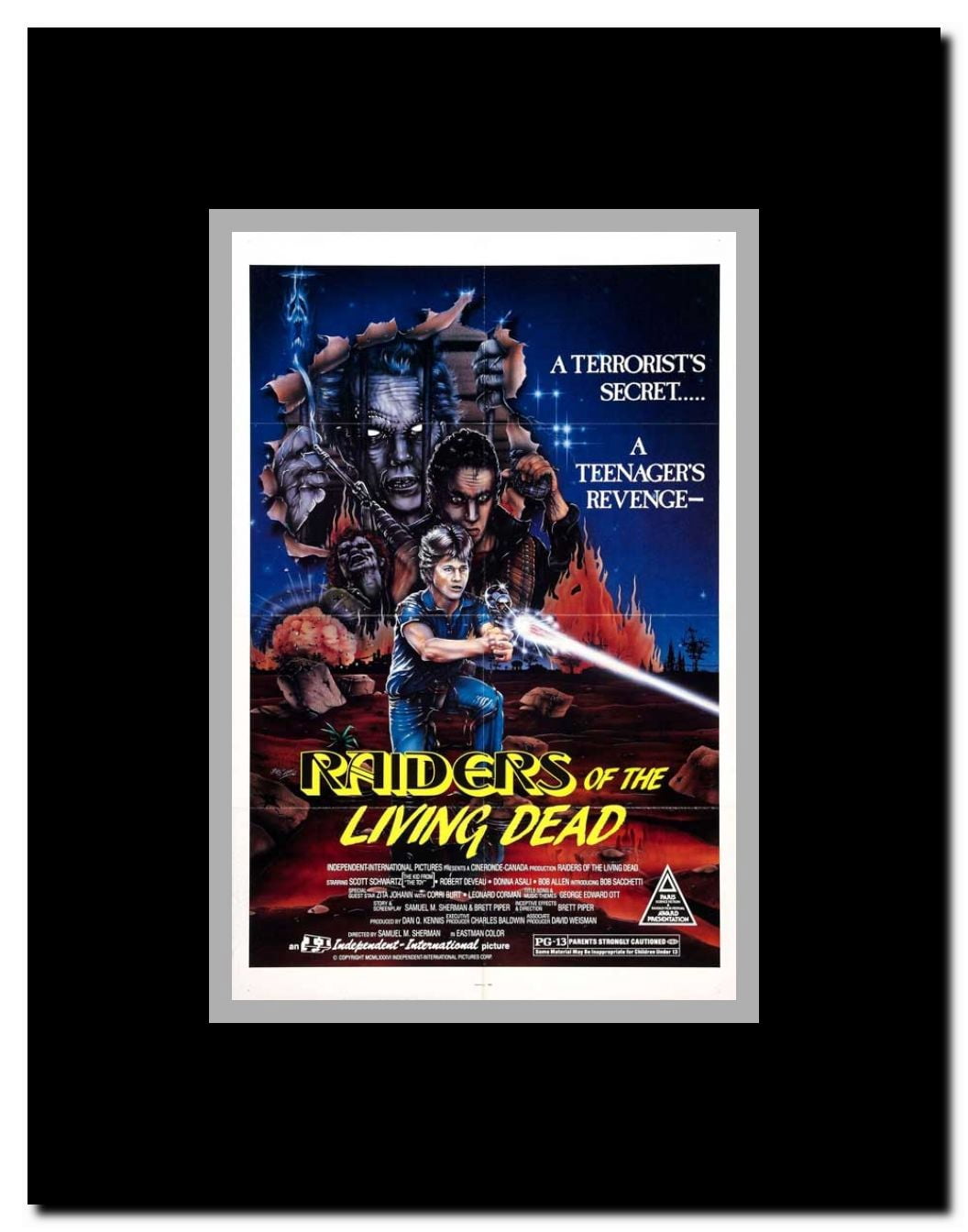 Raiders of the Living Dead Framed Movie Poster