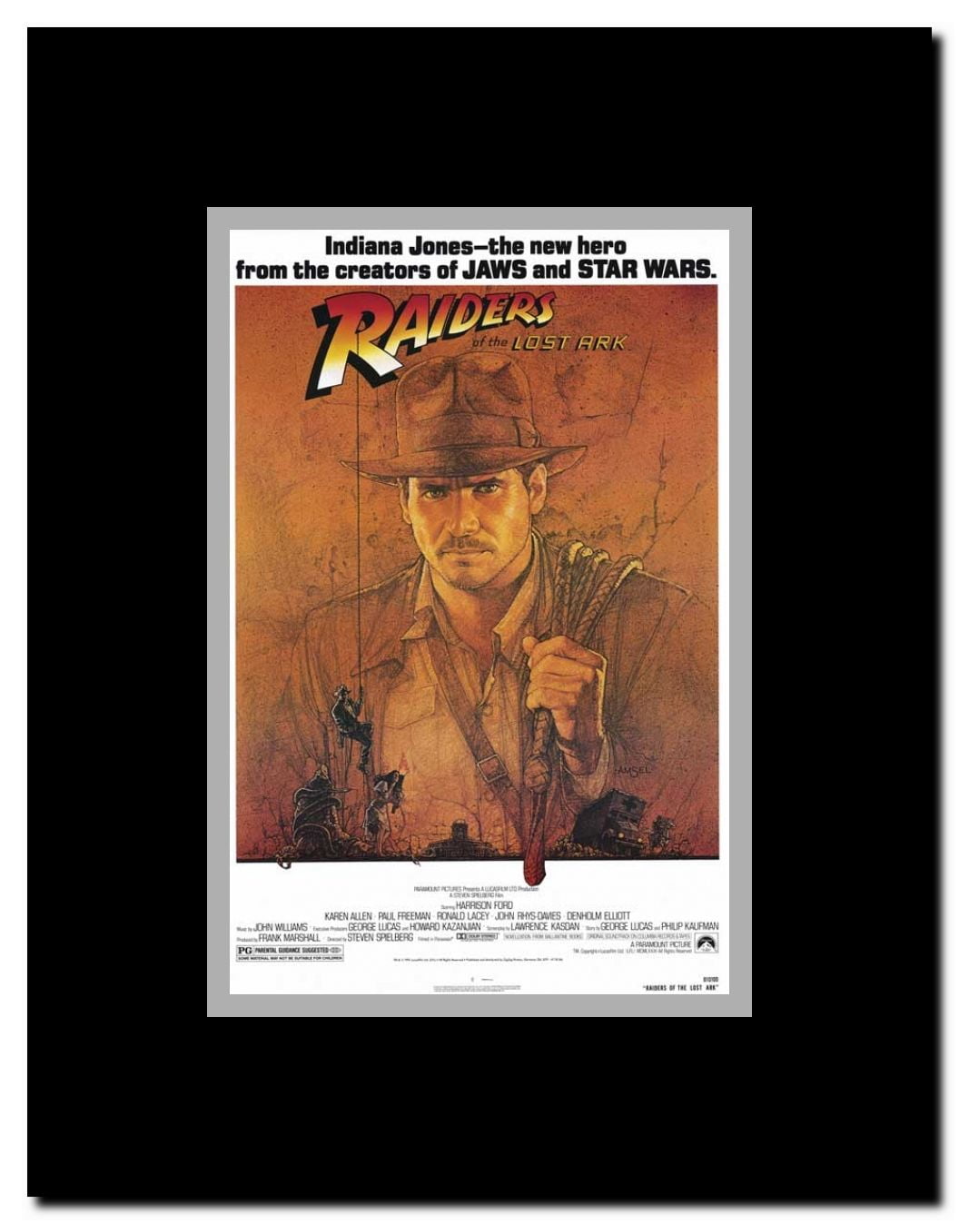 Raiders of the Lost Ark Framed Movie Poster