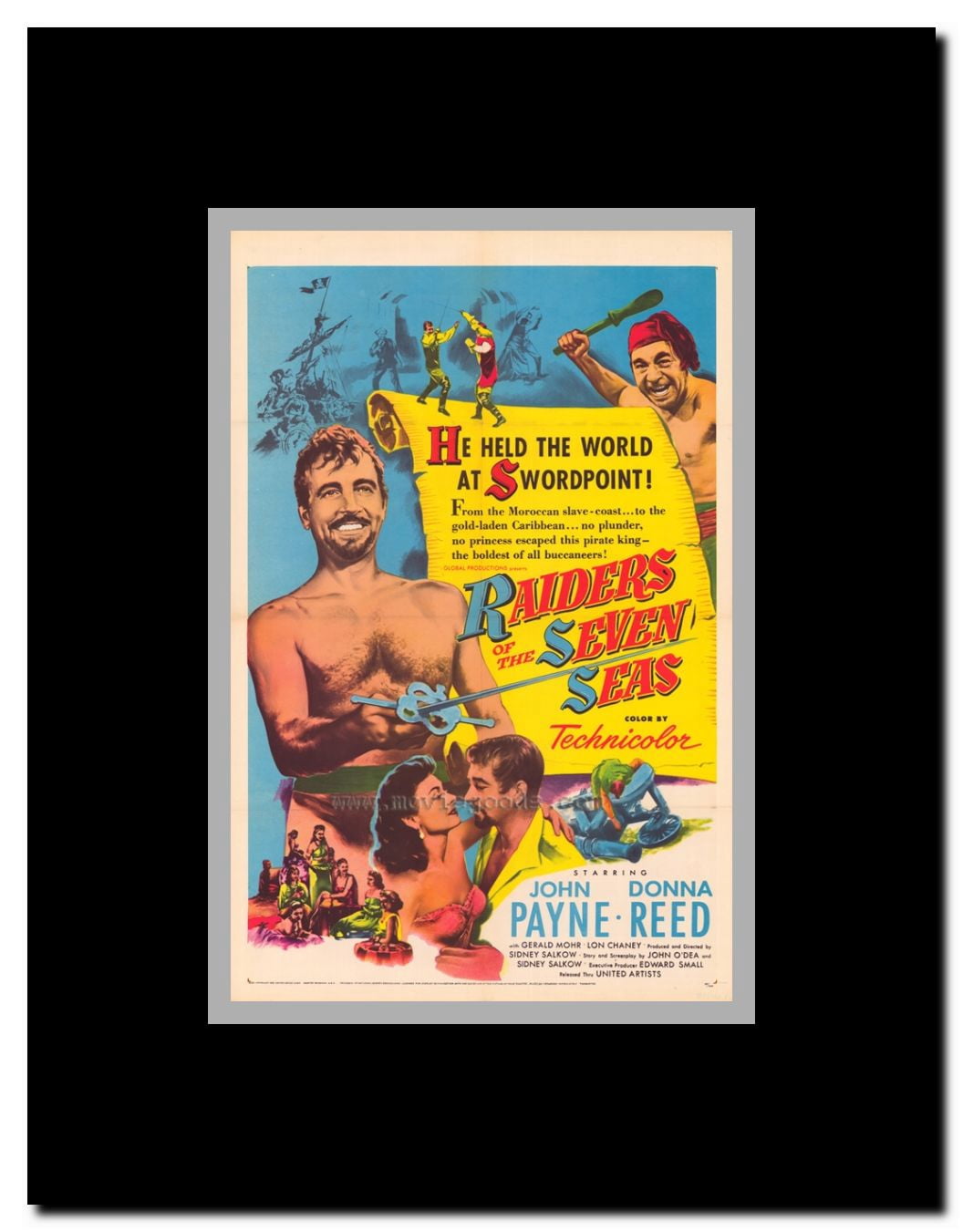 Raiders of the Seven Seas Framed Movie Poster
