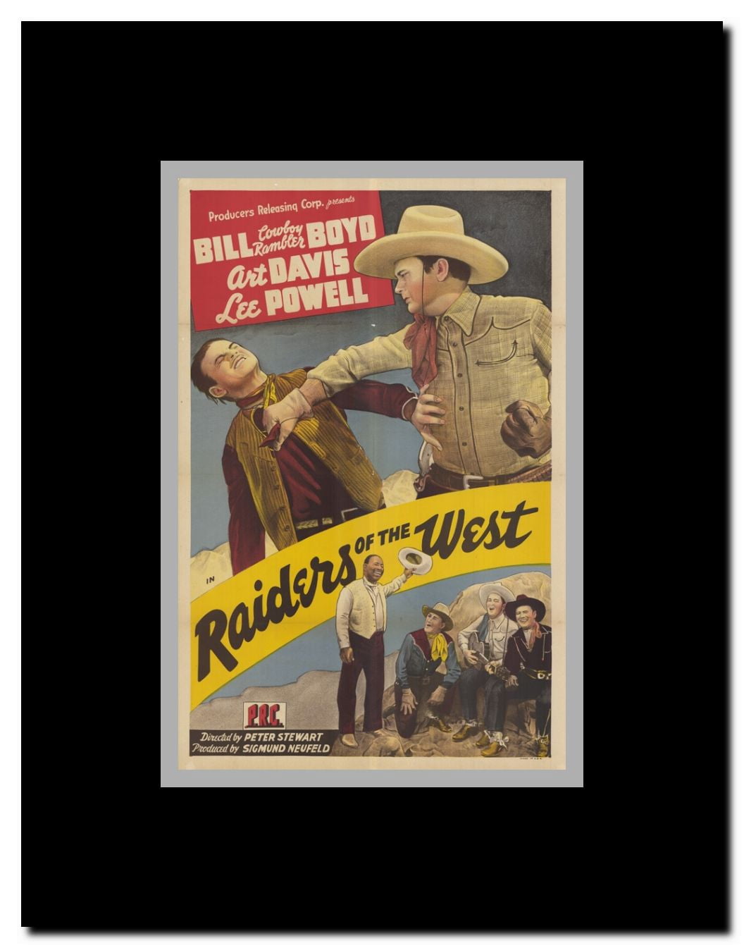 Raiders of the West Framed Movie Poster
