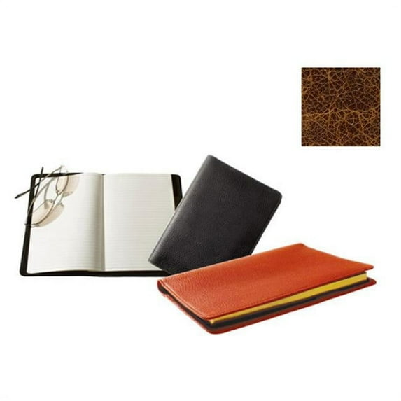 Raika Lined Journal with 16 Page Map - Cognac
