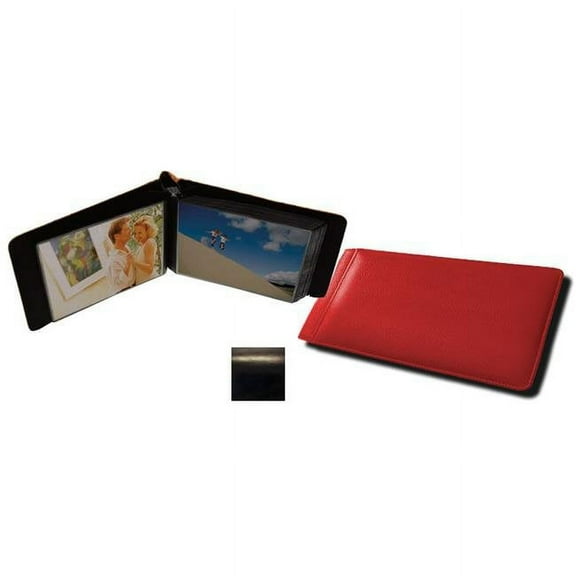 Raika RM 136 BLK 4 x 6 Single Page Mini Photo Album - Black