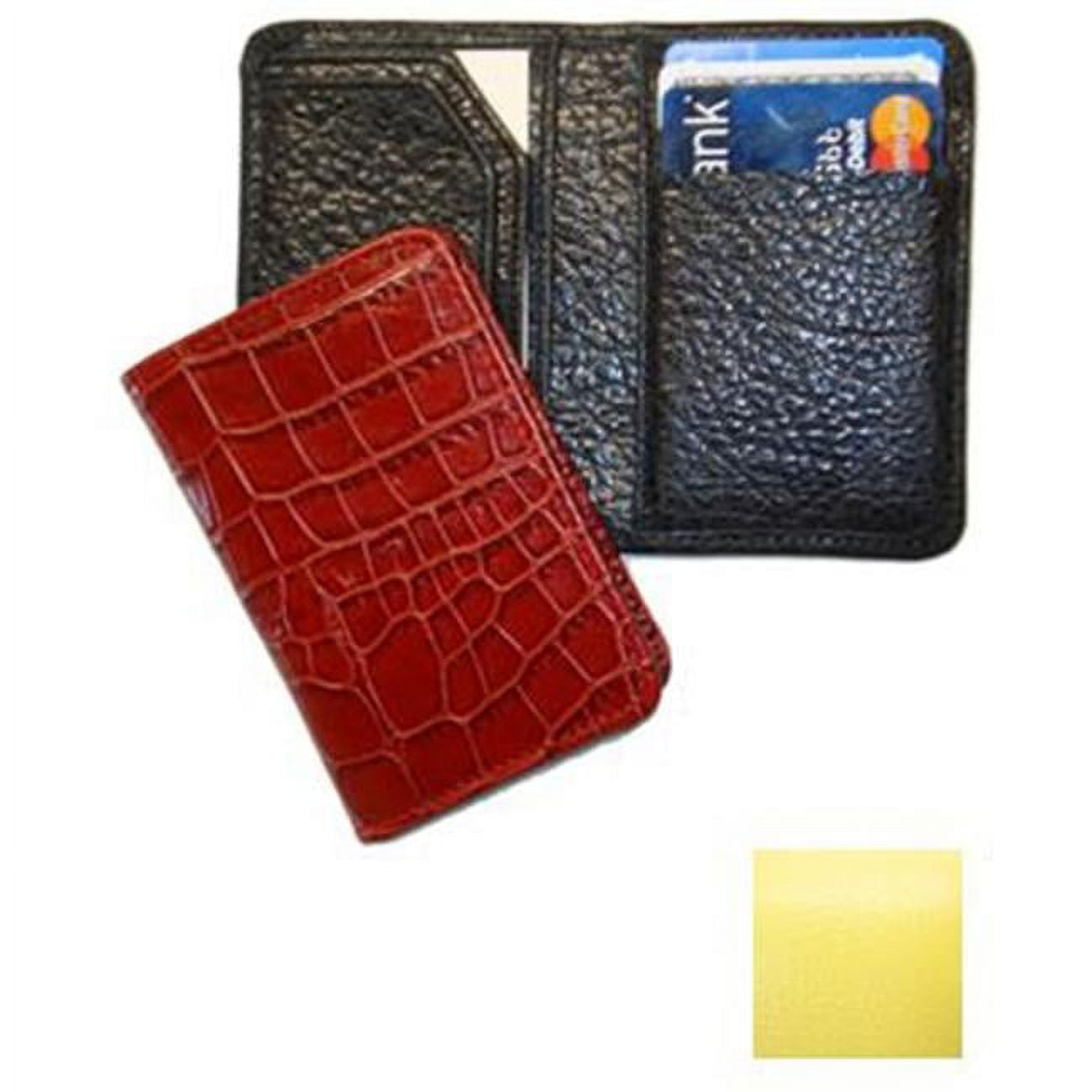 Blue Yellow Crocodile Bifold Wallet Authentic Skin RFID Blocking Gift For  Daddy