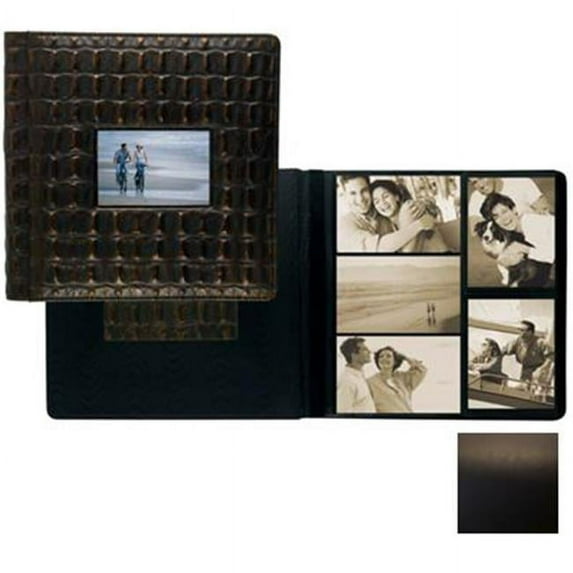 Raika SF 113 BLK 4in. x 6in. Frame Front Large Album - Black
