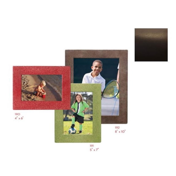 Raika TN 192 BROWN 8in. x 10in. Square Edge Leather Frames - Brown