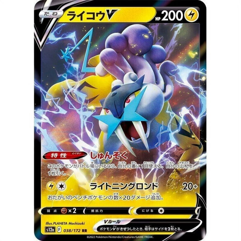 ★PSA10★【ライコウV/SAR/S12a】RAIKOU V 218/172 Pokemon Card Japanese Raikou V SAR 218/172 s12a VSTAR