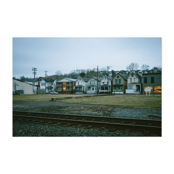 Rail, Charleroi 01 - Charleroi Pennsylvania Photography Unframed Wall Art Print 20 x 30 inches