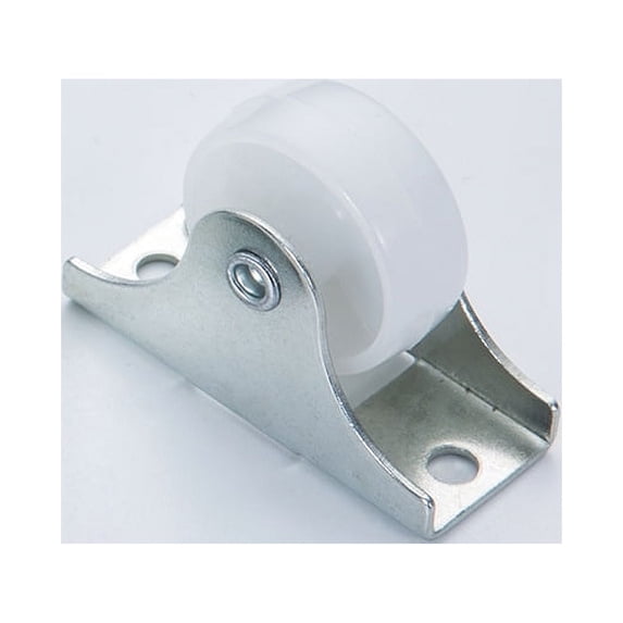 LHX Rail Fixed Casters Small One-way Wheel For Furniture(10pcs, white)