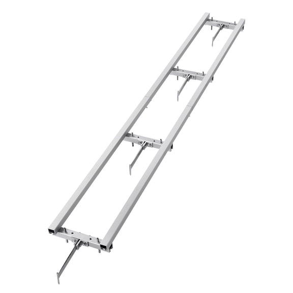 Rail Mill Guide System 9 ft Milling Guide with 4 Crossbar Kits Aluminum Adjustable Saw Mill Rail for Chainsaw Mills Builders Woodworkers