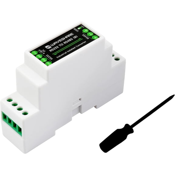 Rail-Mount RS232 To RS485 Converter (B), Active Digital Isolator,600W Lightningproof & Anti-Surge,Multi-Isolation Protection,1.2km Transmission Distance,Suitable for Industrial/Agricultural/IoT, etc.