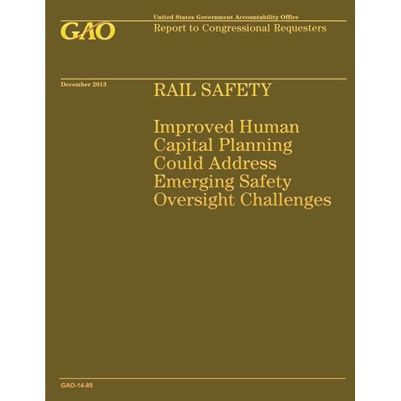 Rail Safety: Improved Human Capital Planning Could Address Emerging Safety Oversight Challenges (Paperback)