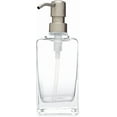 thumbnail image 1 of Rail19 Casa Square Glass Soap Dispenser with Metal Pump, 12oz (Farmhouse Stainless), 1 of 2