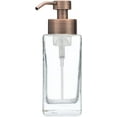 thumbnail image 1 of Rail19 Modern Square Glass Foaming Soap Dispenser, 12oz (Copper), 1 of 6