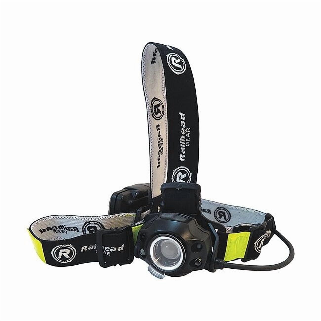 Railhead Gear Headlamp,ABS Plastic,Black,450lm KE-HLFC185